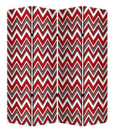1" X 84" X 84" Mlti Color Wood Canvas Screen